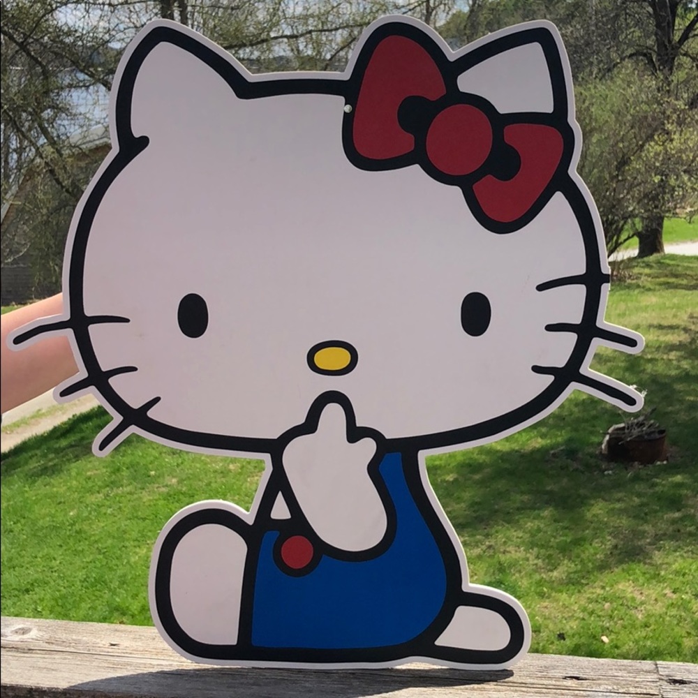 Vintage hello kitty wall design